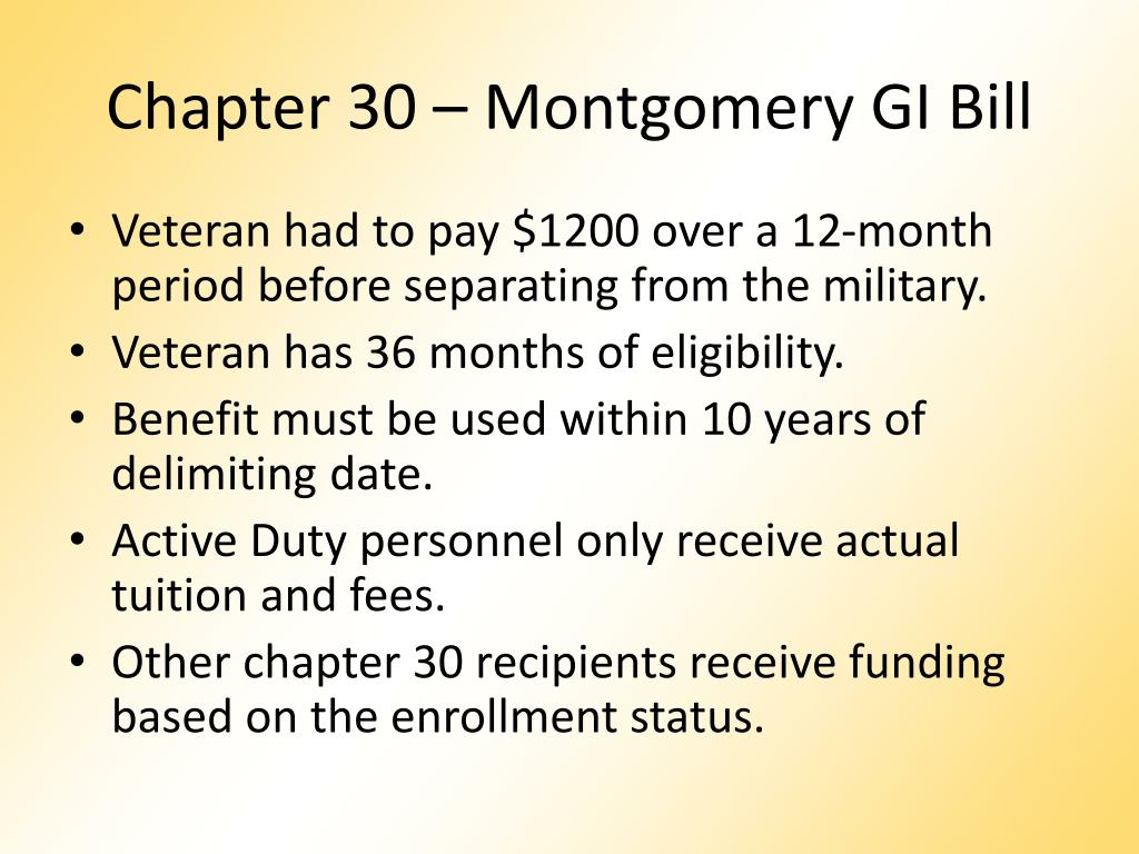 PPT VA Educational Benefits 101 And MyCAA PowerPoint Presentation
