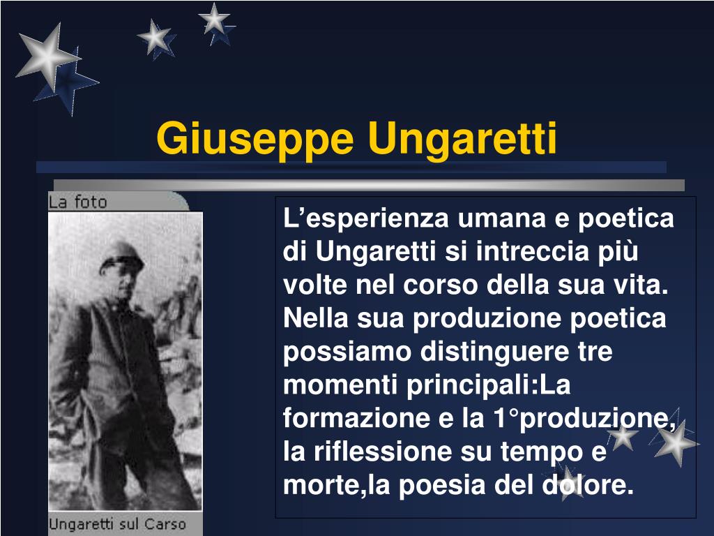 Poesia Di Natale Giuseppe Ungaretti.Ppt Giuseppe Ungaretti Powerpoint Presentation Free Download Id 348435