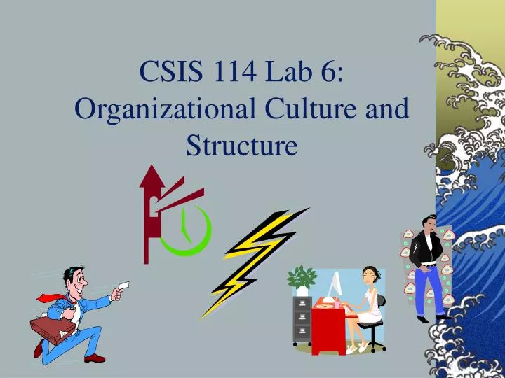 csis 114 lab 6 organizational culture and structure n.