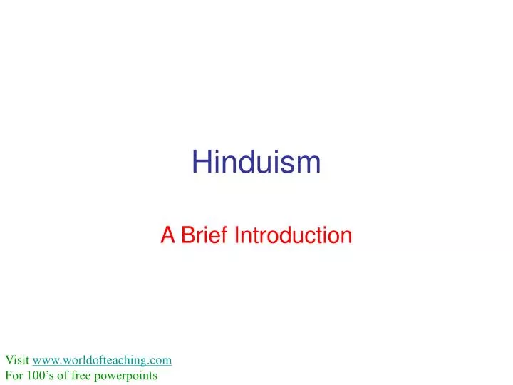hinduism n.