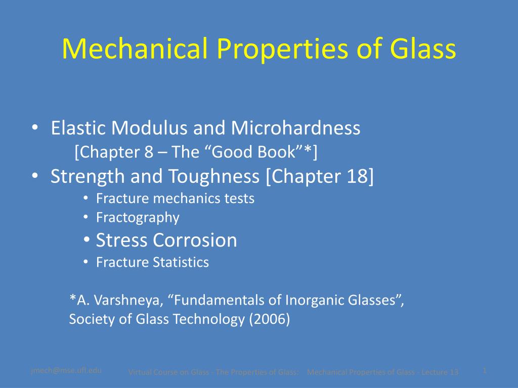 PPT - Mechanical Properties of Glass PowerPoint Presentation, free download  - ID:349364