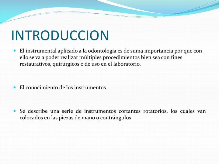 PPT - INTRUMENTAL Y EQUIPO DE OPERATORIA DENTAL PowerPoint Presentation -  ID:349791