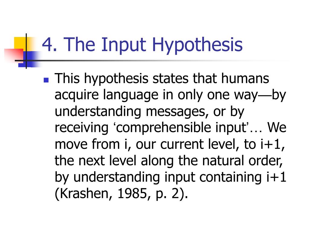 examples of language hypothesis
