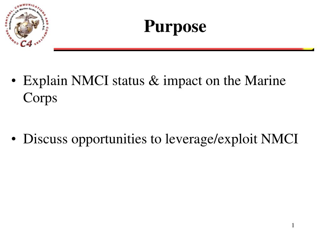 Ppt Nmci And The U S Marine Corps Powerpoint Presentation Free