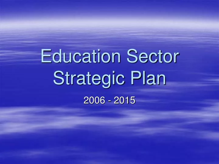 education and training sector strategic plan botswana
