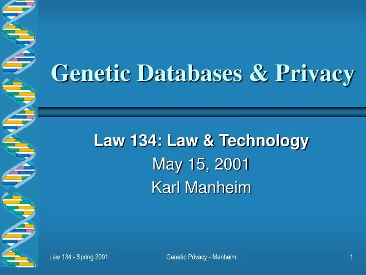 genetic databases privacy n.