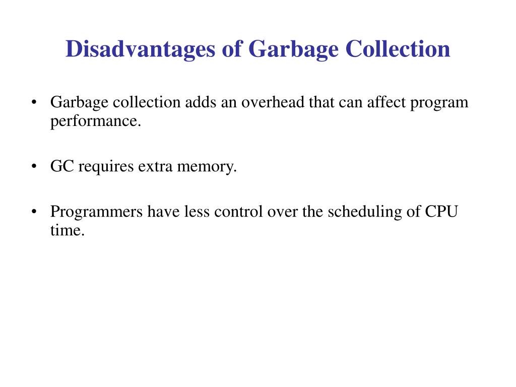 PPT Garbage Collection PowerPoint Presentation Free Download ID 351589