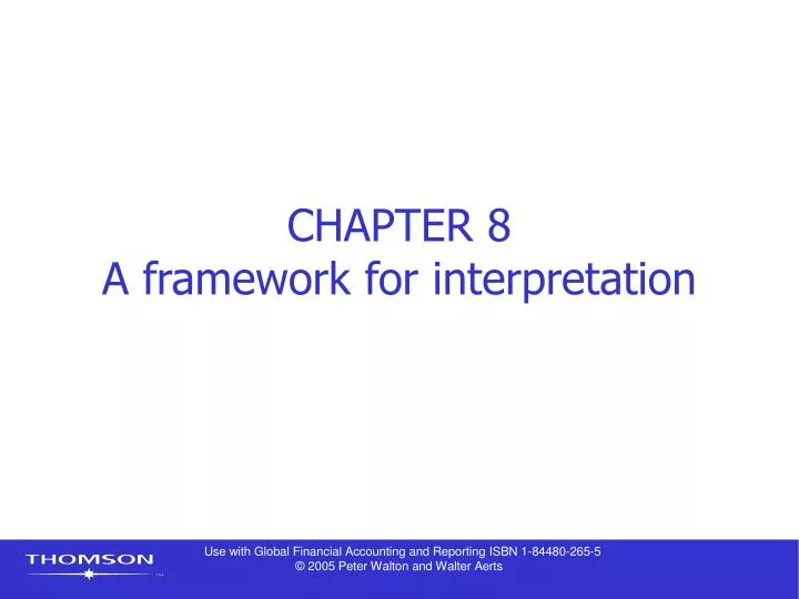 chapter 8 a framework for interpretation n.