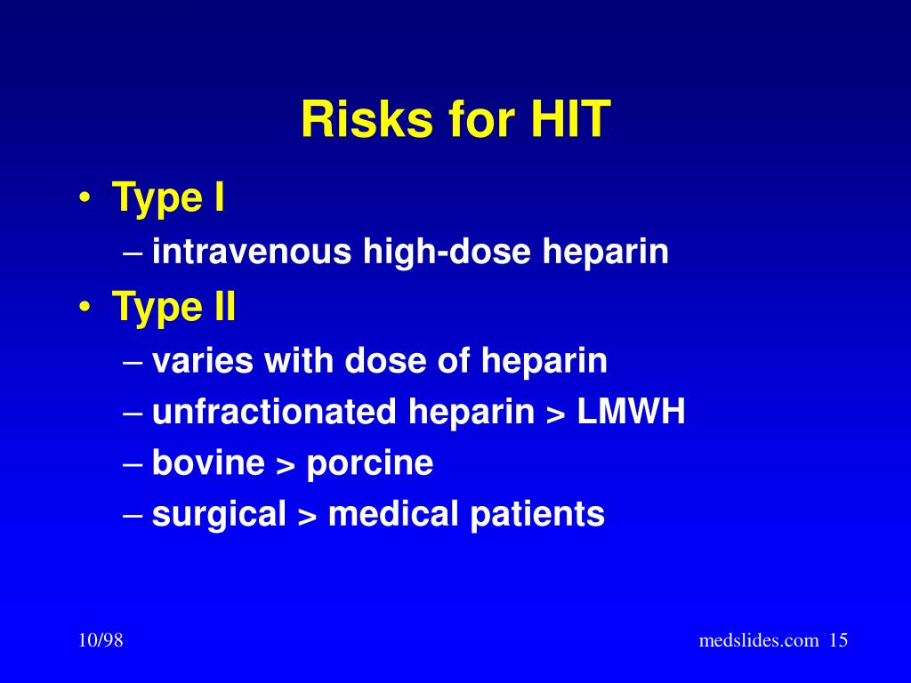 PPT - Heparin-Induced Thrombocytopenia PowerPoint Presentation, free ...