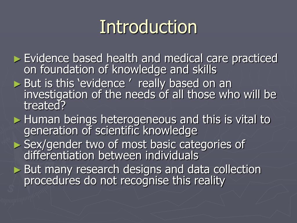 PPT - Sex, gender and health research PowerPoint Presentation, free ...