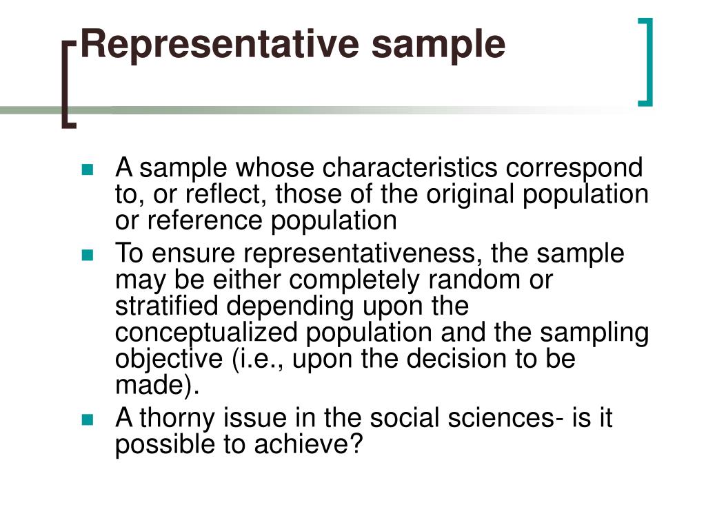Representative sample how to get a representative sample for your