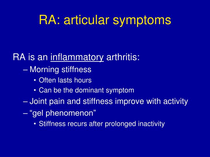 PPT - Rheumatoid Arthritis PowerPoint Presentation - ID:352806