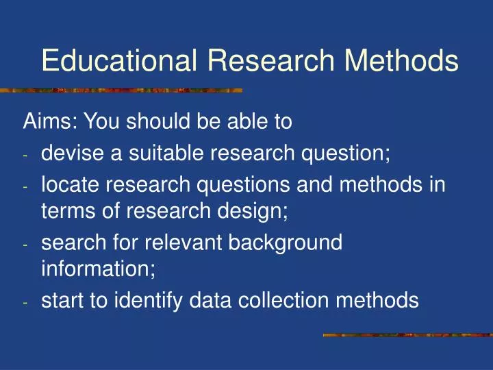educational research methods n.
