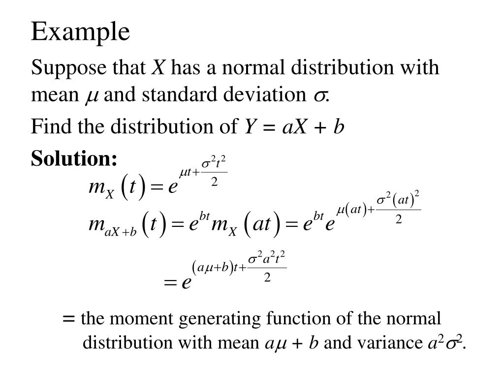 Generating functions. Moment generating function for normal. Variance of the second moment of the normal distribution. Angular distribution. Moment generating function of negative binominal distribution.