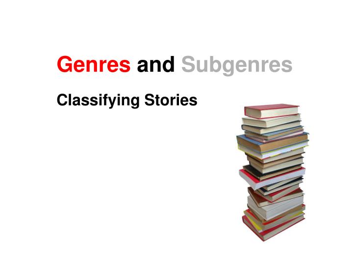 genres and subgenres n.