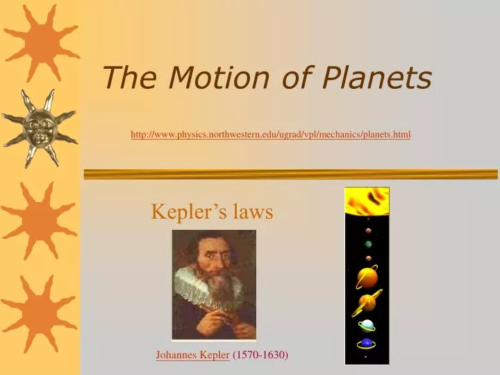 the motion of planets n.