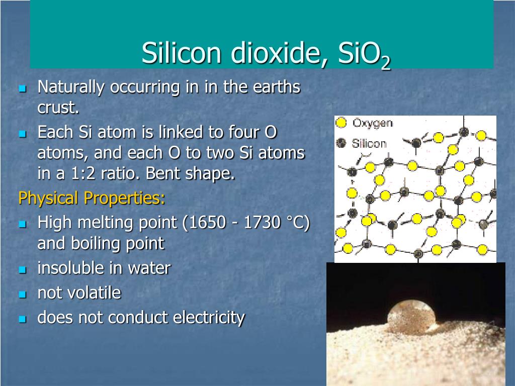 Is silicon dioxide soluble in water