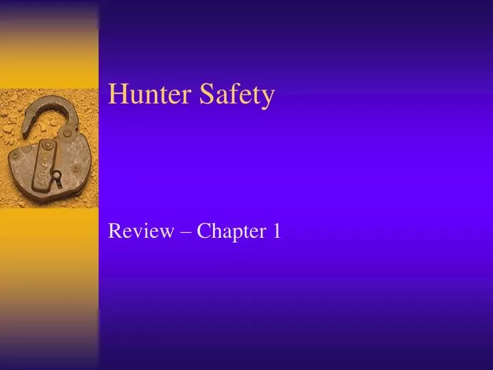 PPT Hunter Safety PowerPoint Presentation, free download ID355102