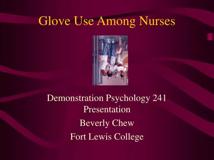 glove use among nurses n.