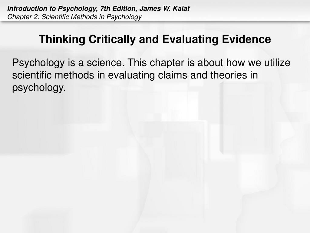 critically evaluating research psychology