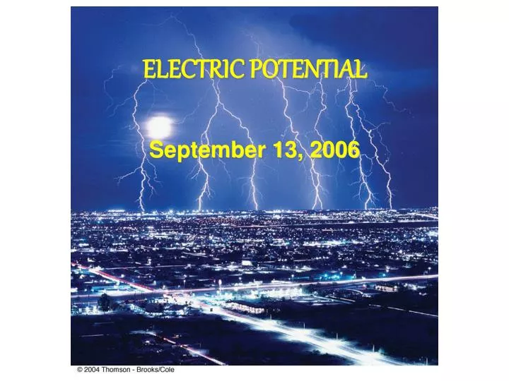 electric potential n.
