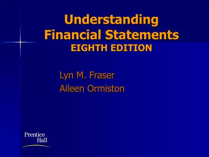 PPT Understanding Financial Statements EIGHTH EDITION PowerPoint