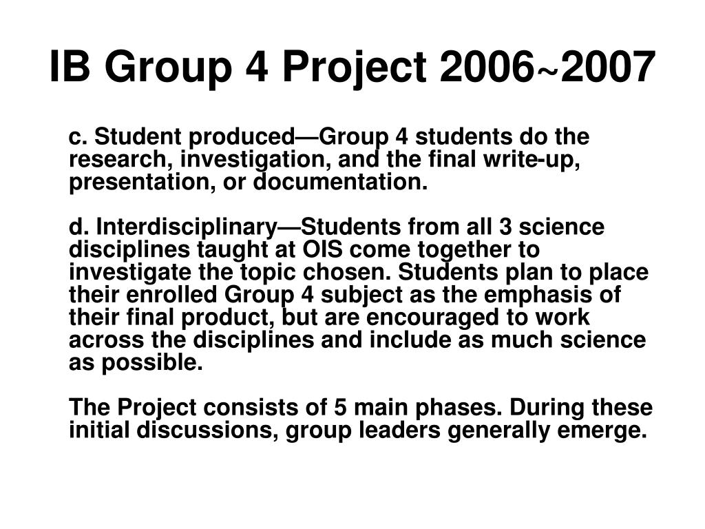 group 4 project ib research questions