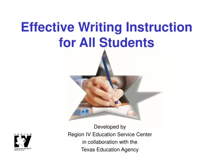 effective writing instruction for all students n.