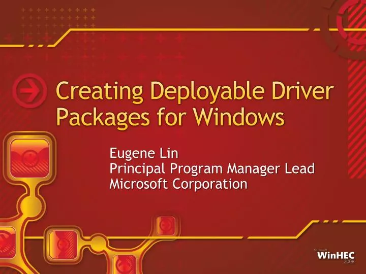 creating deployable driver packages for windows n.