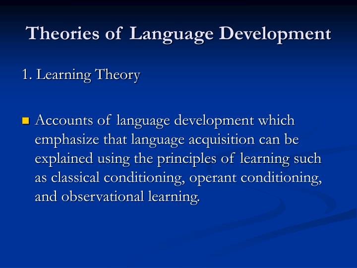 theory of language Critics have bashed linguist noam chomsky for more than 50 years, but his claim that language is innate endures. theory of language Critics have bashed linguist noam chomsky for more than 50 years, but his claim that language is innate endures.