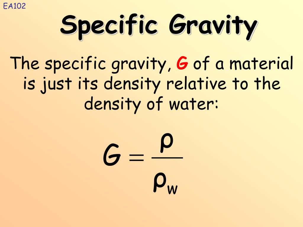 How To Calculate Density To Specific Gravity Haiper