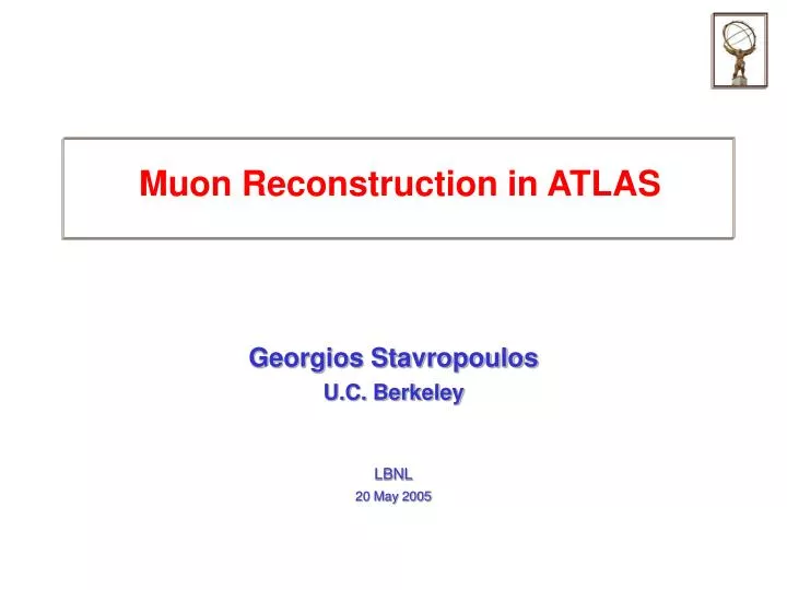 muon reconstruction in atlas n.