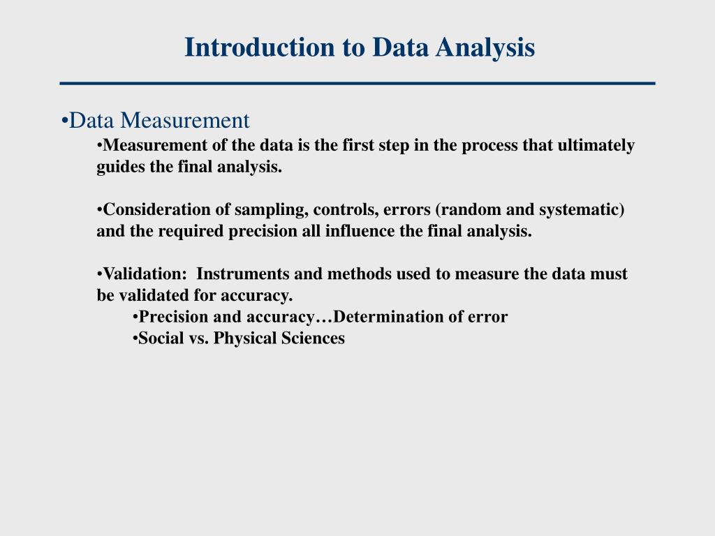 introduction presentation of data