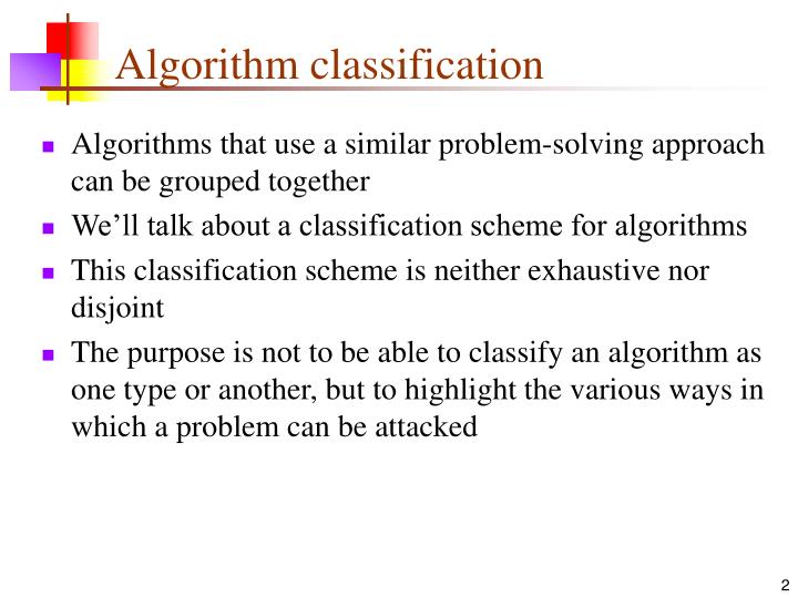 PPT - Types of Algorithms PowerPoint Presentation - ID:358595