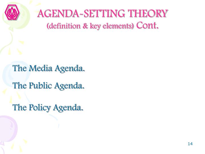 agenda setting definition