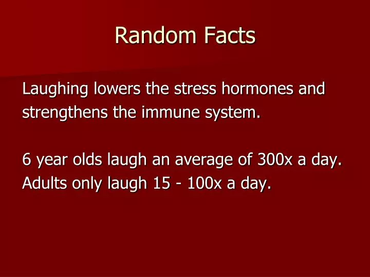 Ppt random facts powerpoint presentation free download id 35948