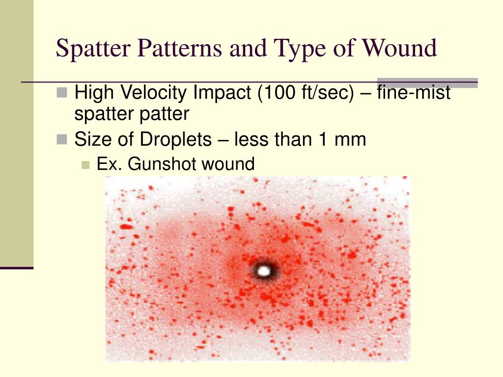PPT - Blood splatter analysis PowerPoint Presentation, free download