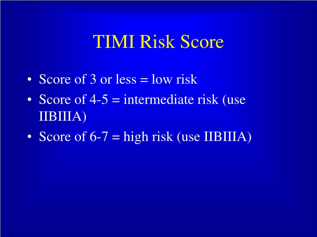 timi score definition