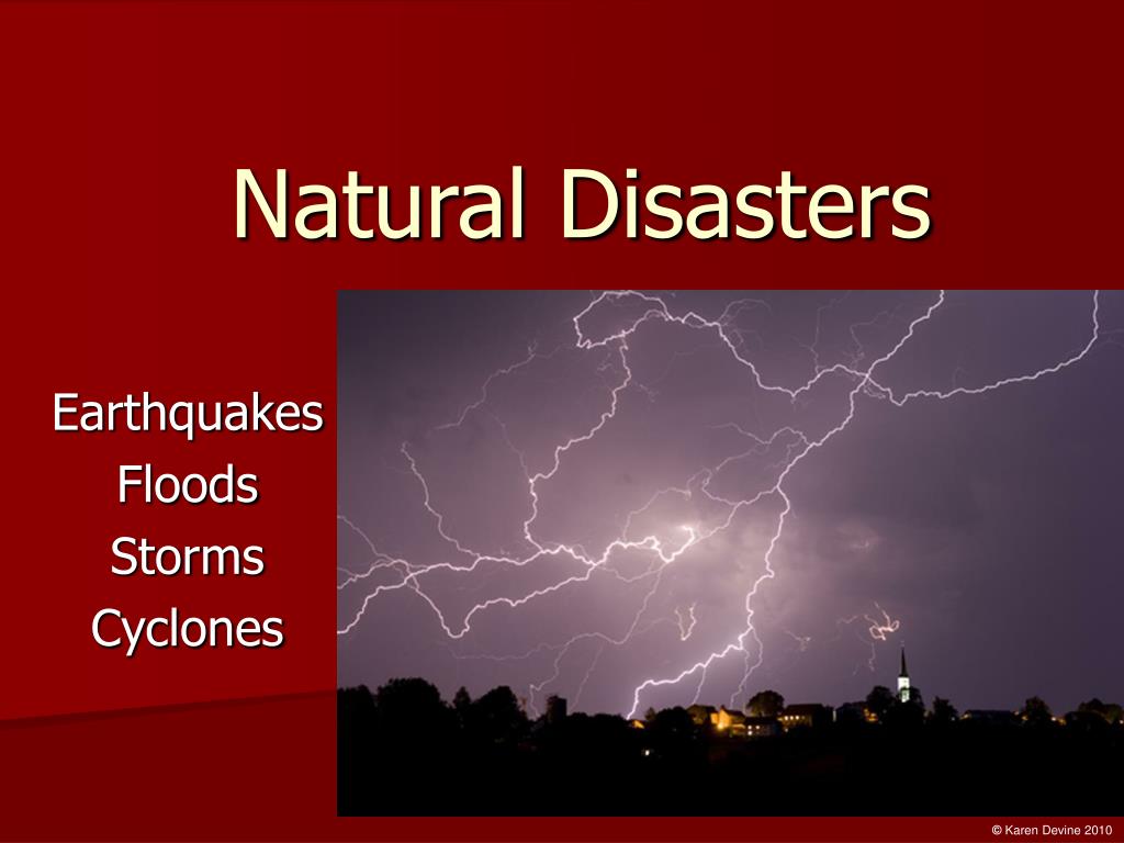 presentation of natural disaster
