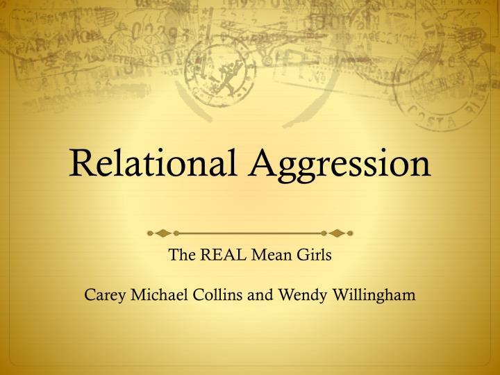 relational aggression n.
