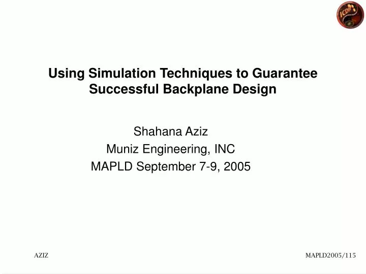 using simulation techniques to guarantee successful backplane design n.