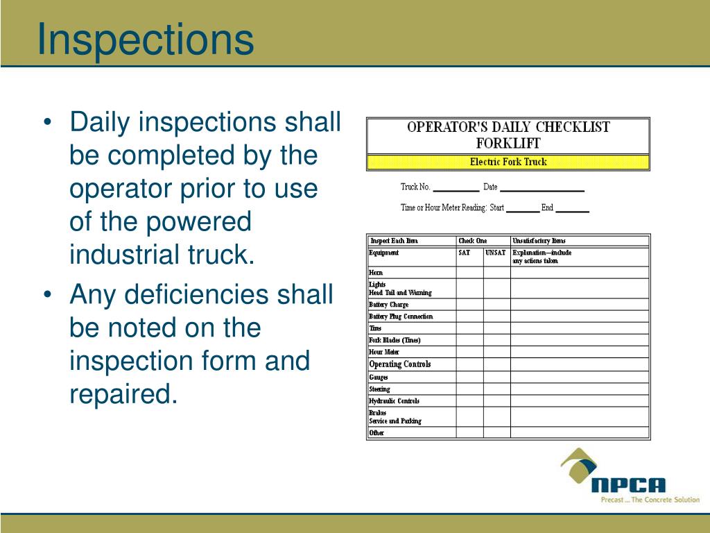 Ppt powered industrial trucks 29 cfr 1910 178 powerpoint presentation