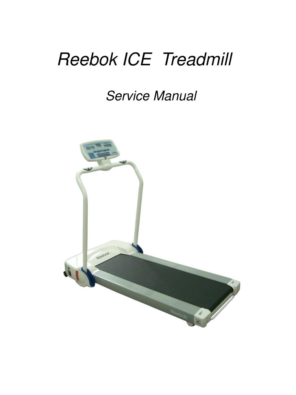 how to service a reebok treadmill
