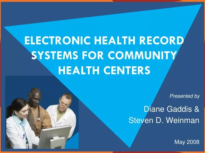 electronic health record systems for community health centers n.