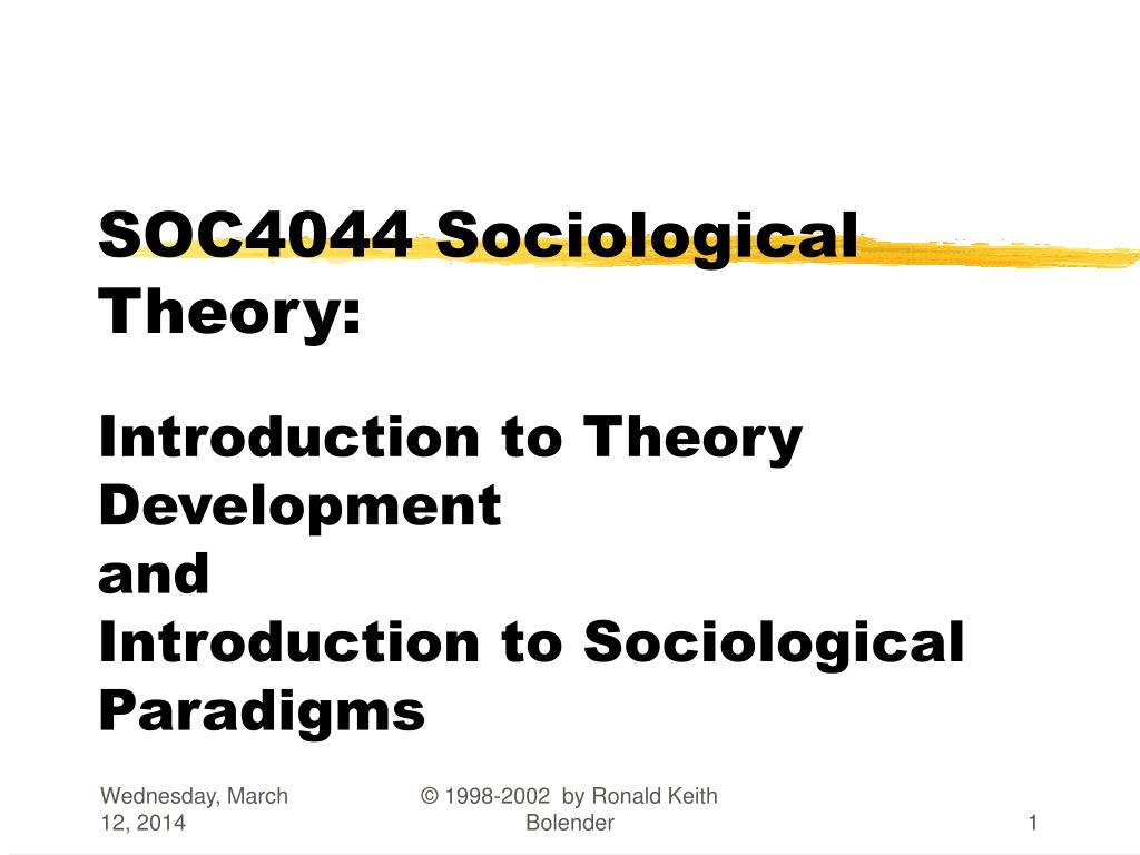 development of sociological thought