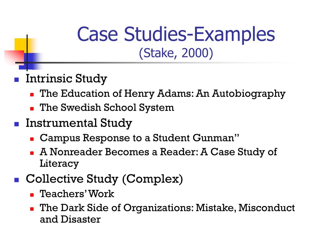 stake re the art of case study research