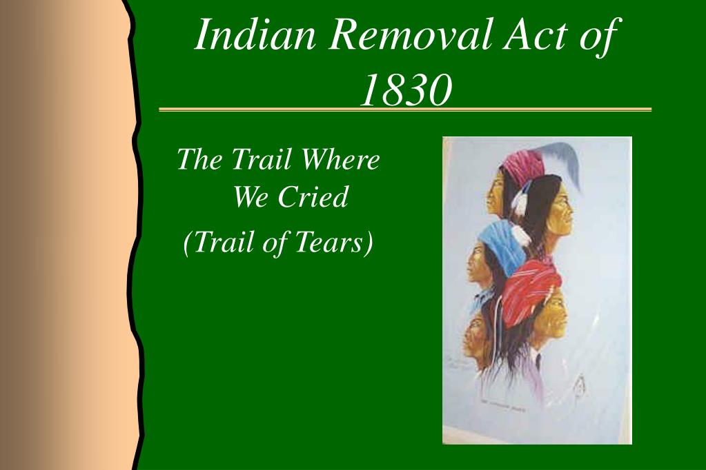 indian removal act essay free