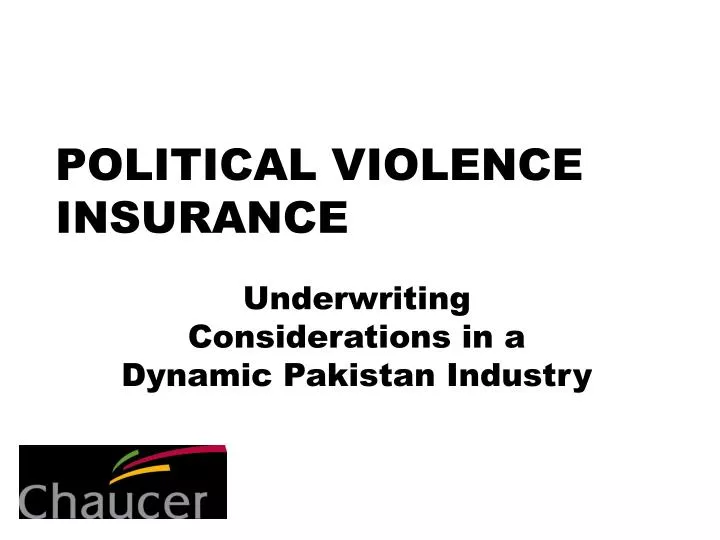 political violence insurance n.