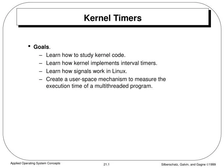Ppt Kernel Timers Powerpoint Presentation Free Download Id