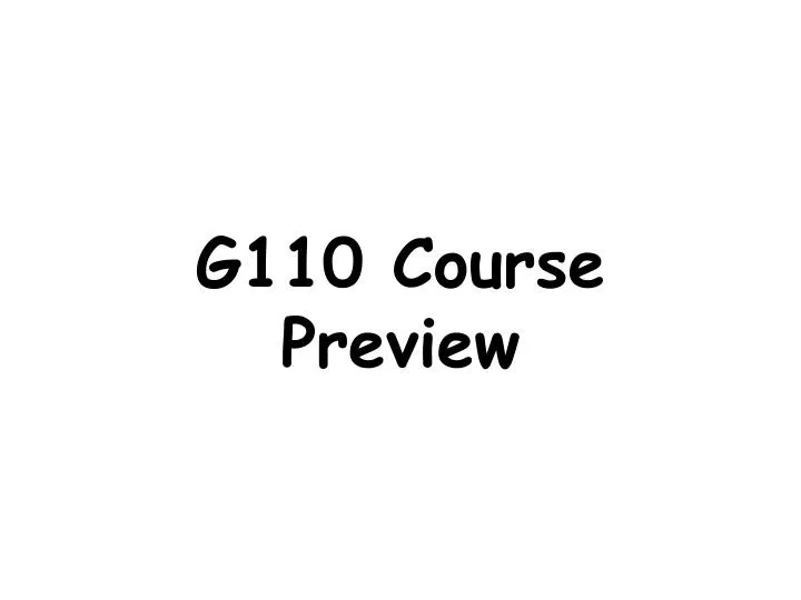 g110 course preview n.